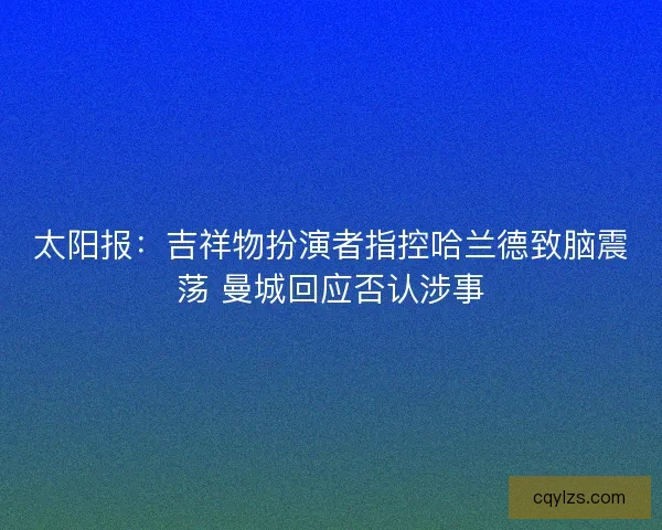太阳报：吉祥物扮演者指控哈兰德致脑震荡 曼城回应否认涉事